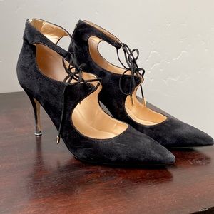 Ivanka Trump Deenal Black Suede Heels